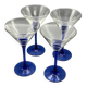 Set of 4 Luminarc cocktail glasses made in France