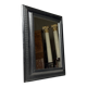 Ripple frame mirror black 20th century