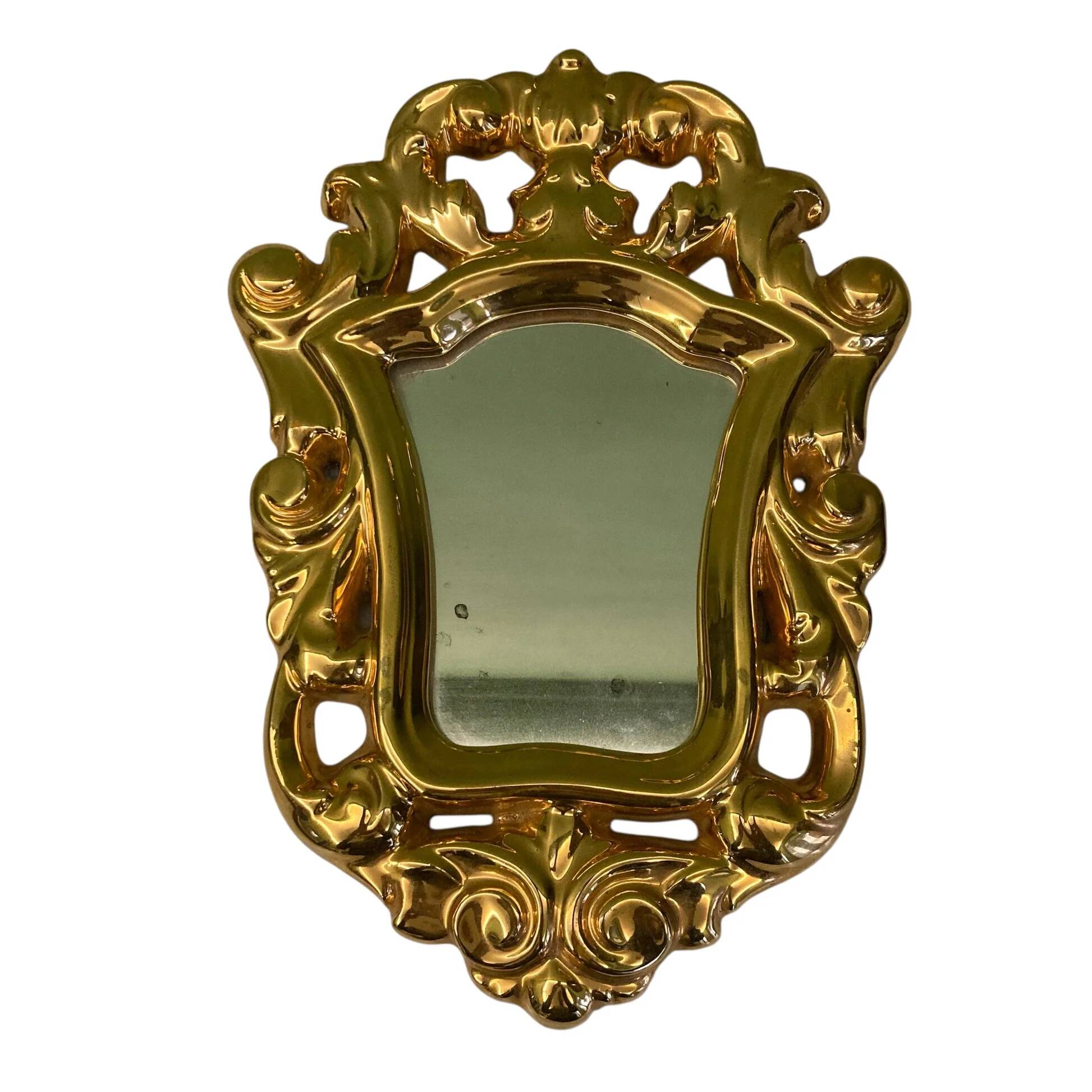 Lembo François | Golden ceramic mirror | MCM | Rocaille