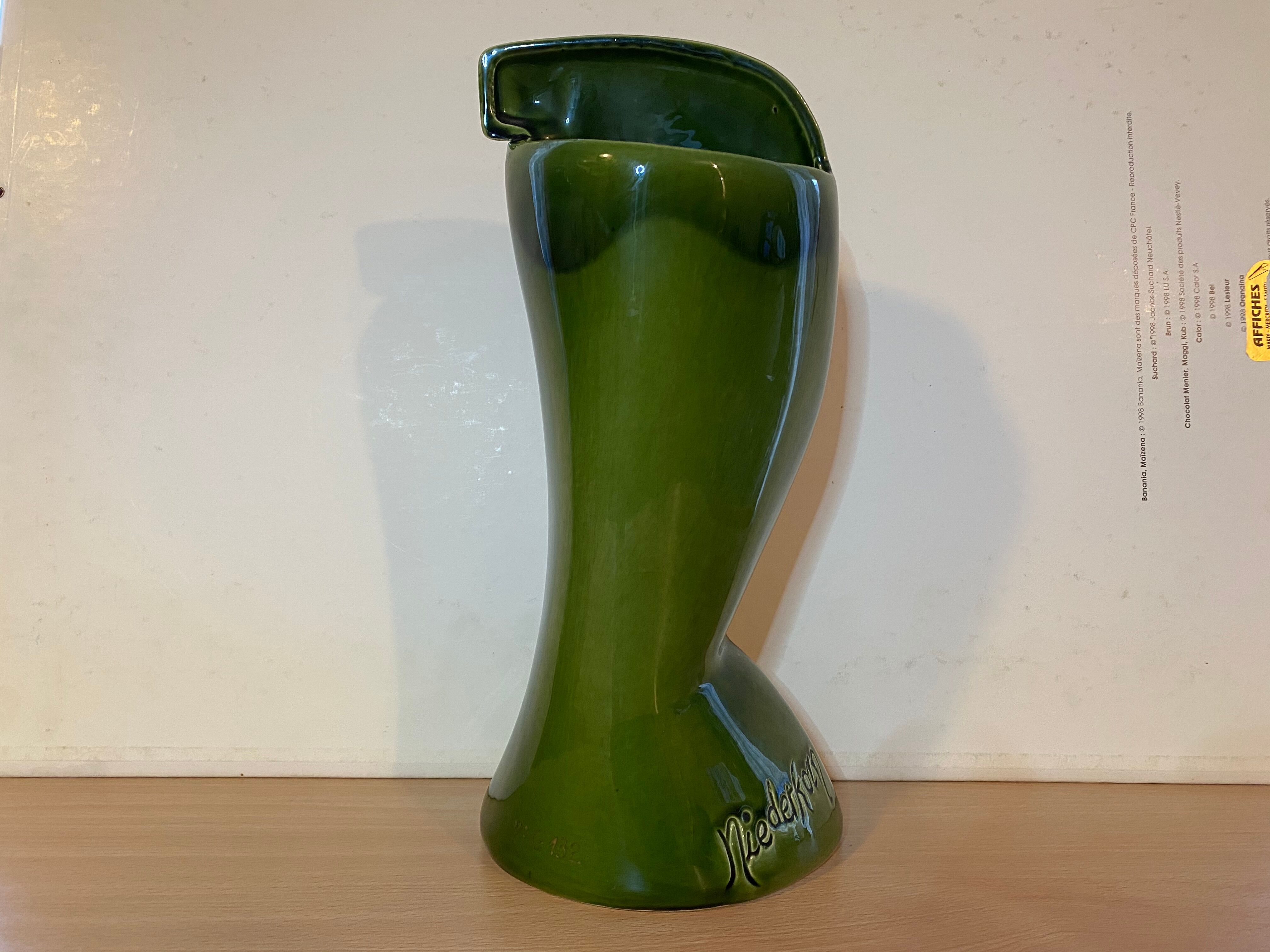 Cubist Vase Art Deco Niederkorn, Rare 1920s - ancient Egyptian Vase 1920s