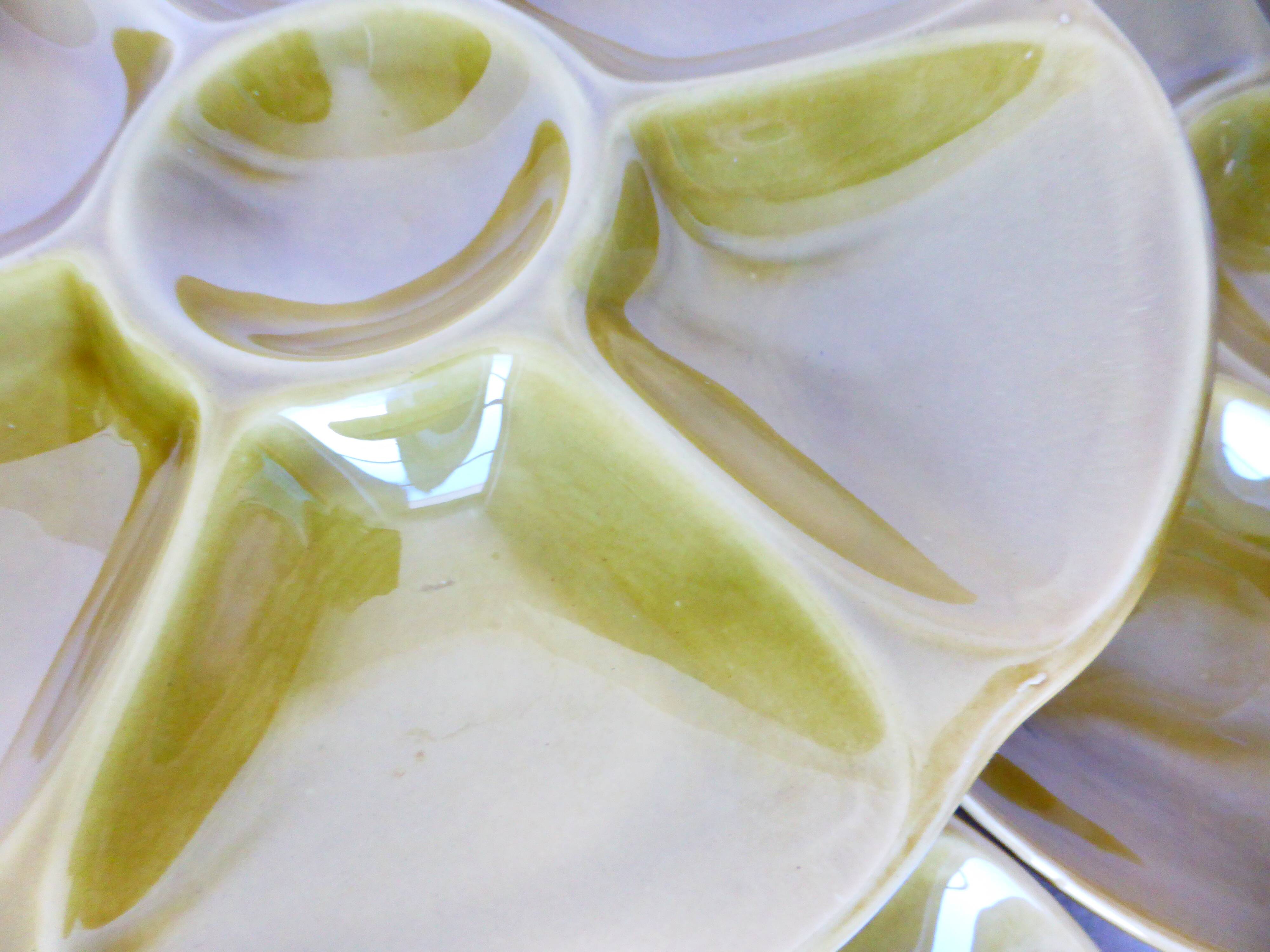 4 oyster plates Gien 2106171