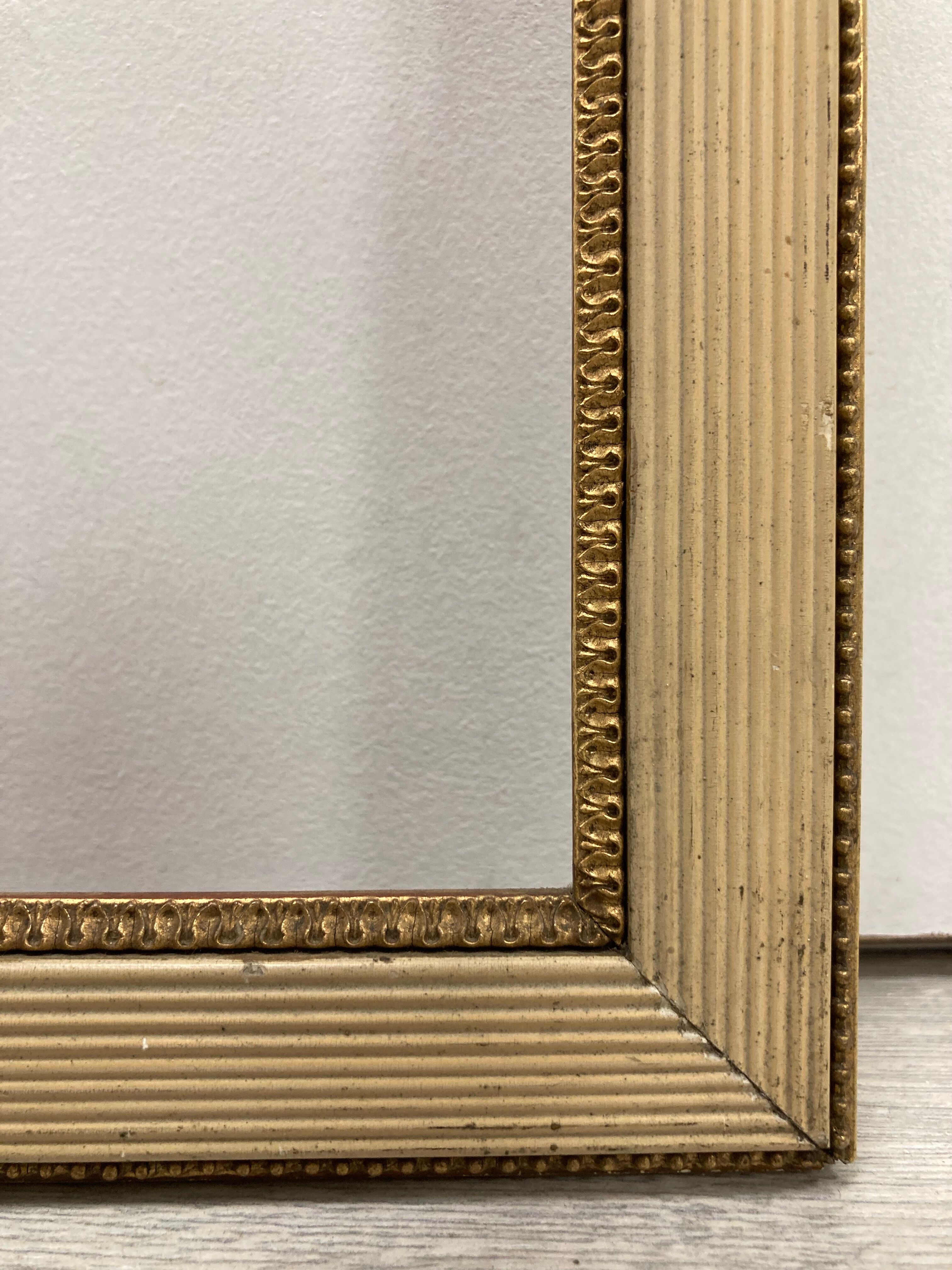 Vintage cream and gold frame