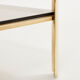 Paire de tables bouts de canapé bronze années 60