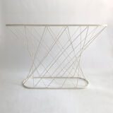White twisted console table 1980s