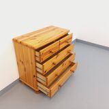 Vintage pine chest of drawers from the 70s