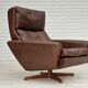 1970s, Danish design by Georg Thams for Vejen Møbelfabrik, swivel wingback relax chair.