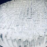 Space Age Glass Sconce Wall Lamp by Glashütte Limburg, 1960s