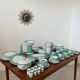 Vintage 72-piece tableware set Arzberg model Cult Focus postmodern bauhaus style