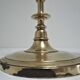 three brass and chrome candle holders early twentieth century