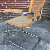 Chair model Cesca by Marcel Breuer with armrests B64