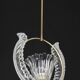 Amazing Murano Glass Art Deco Pendant Chandelier by Ercole Barovier, 1940s