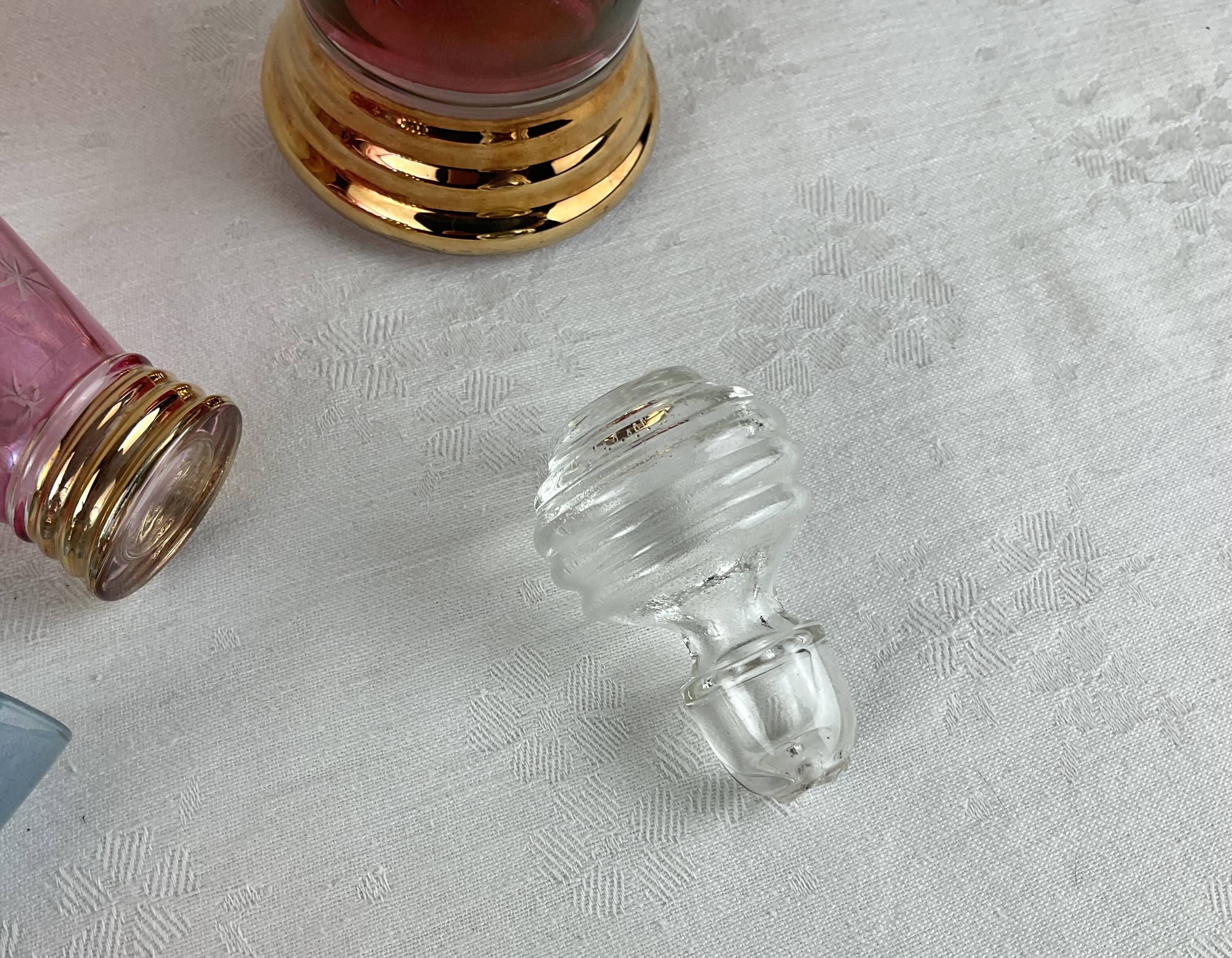 Vintage liqueur carafe and matching glasses Made in Italy