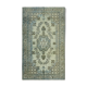 Tapis tissé à la main overdyed oriental années 1970 190 cm x 314 cm tapis bleu