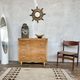 Vintage Art Deco chest of drawers – Curved burl wood front
