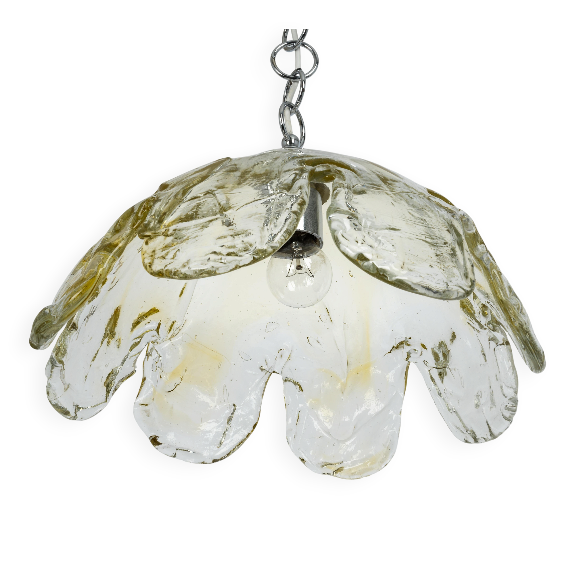 Murano glass pendant light designed by Kaiser, Germany, 1960s