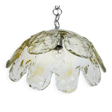 Murano glass pendant light designed by Kaiser, Germany, 1960s