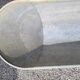 Old zinc bathtub