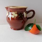 Glazed terracotta Savoy milk jug