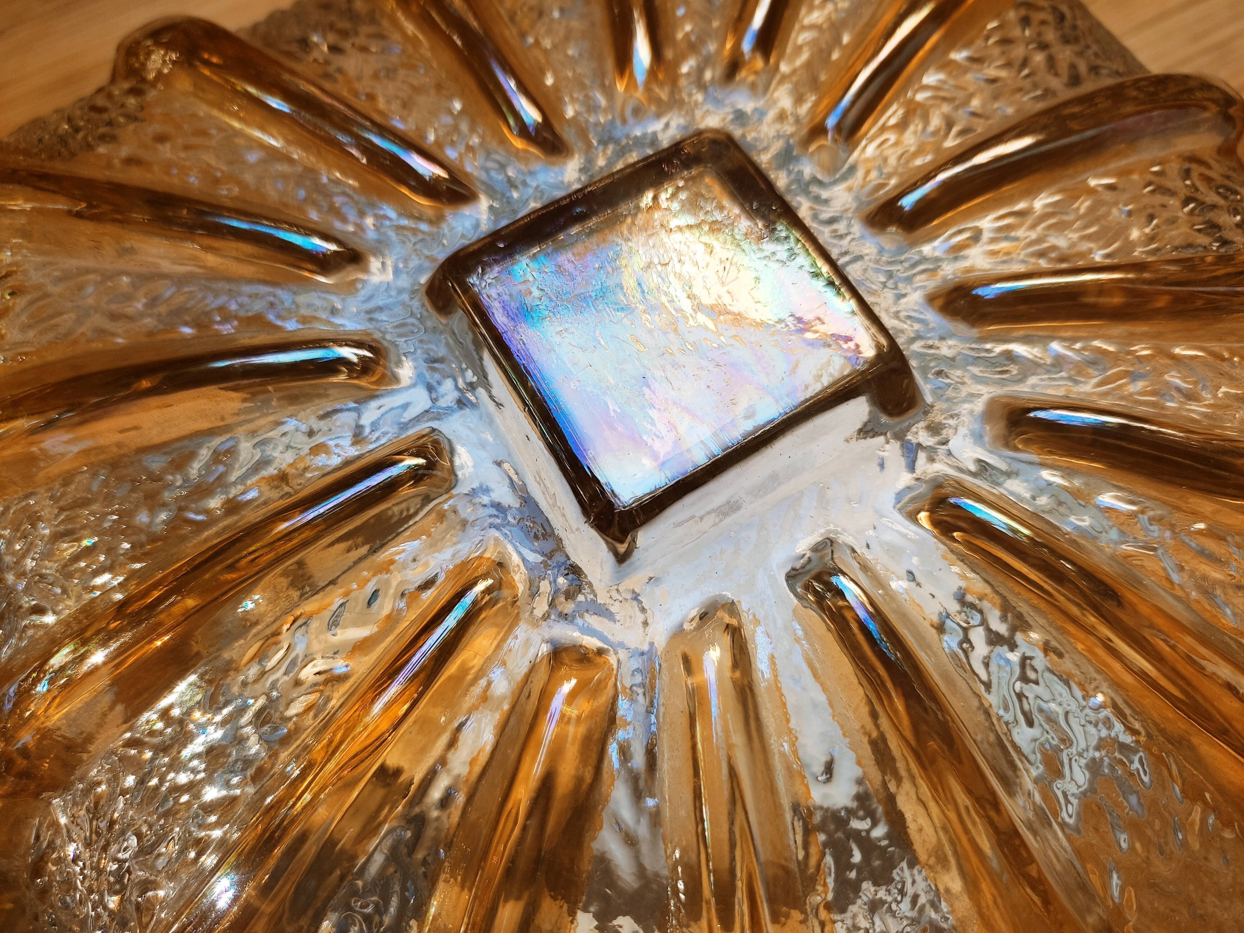 Duo of glass sconces
