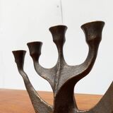 Vintage German brutalist metal candlestick by Dalbeck.