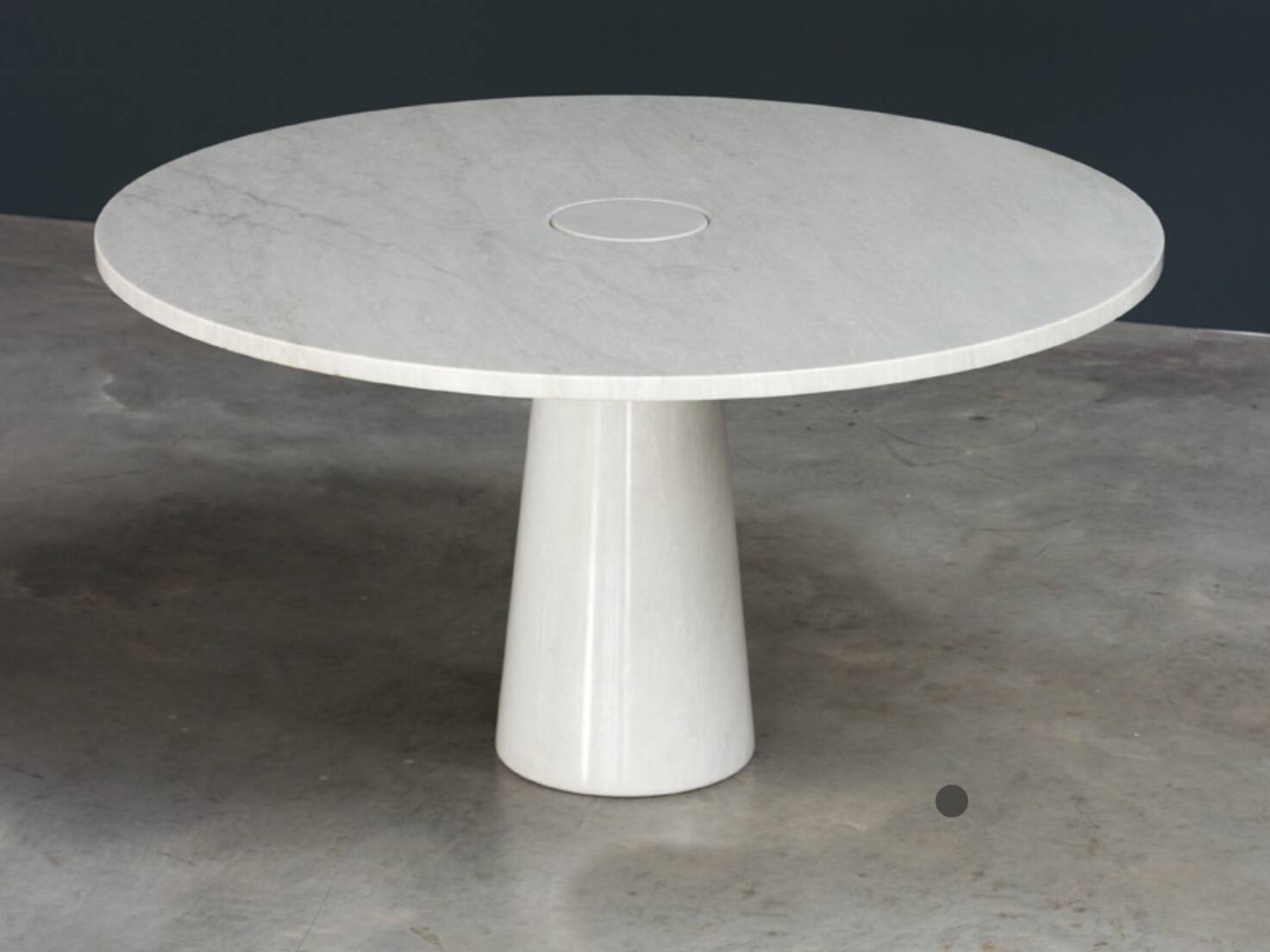 Eros Table in White Marble by Angelo Mangiarotti for Skipper, 1990s