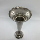 English silver metal vase