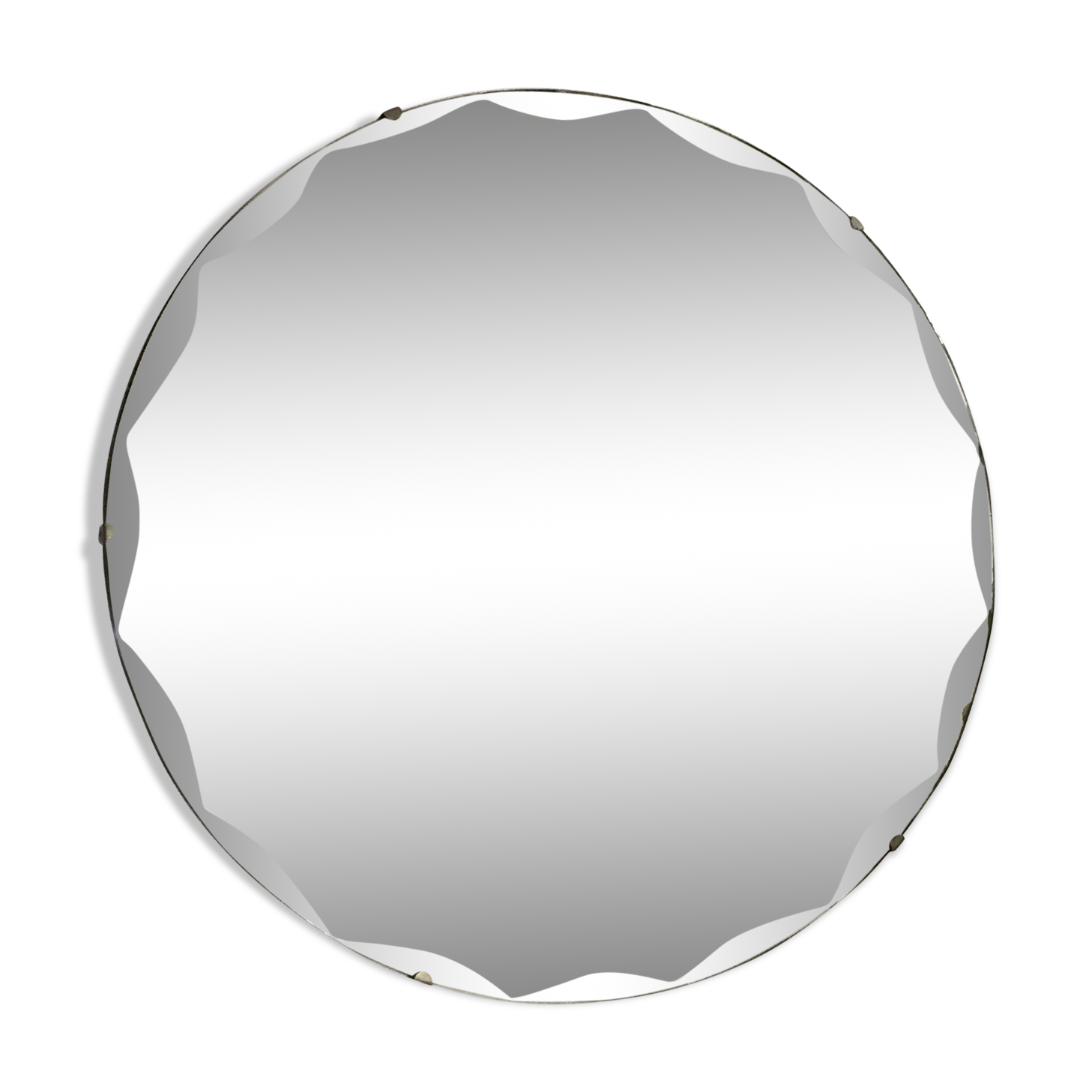 Round beveled mirror 46 cm