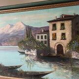 Large 20th century oil on canvas signed J. Beyly