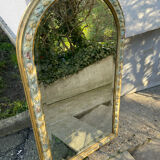 Beveled mirror plaster decoration knots and leaves