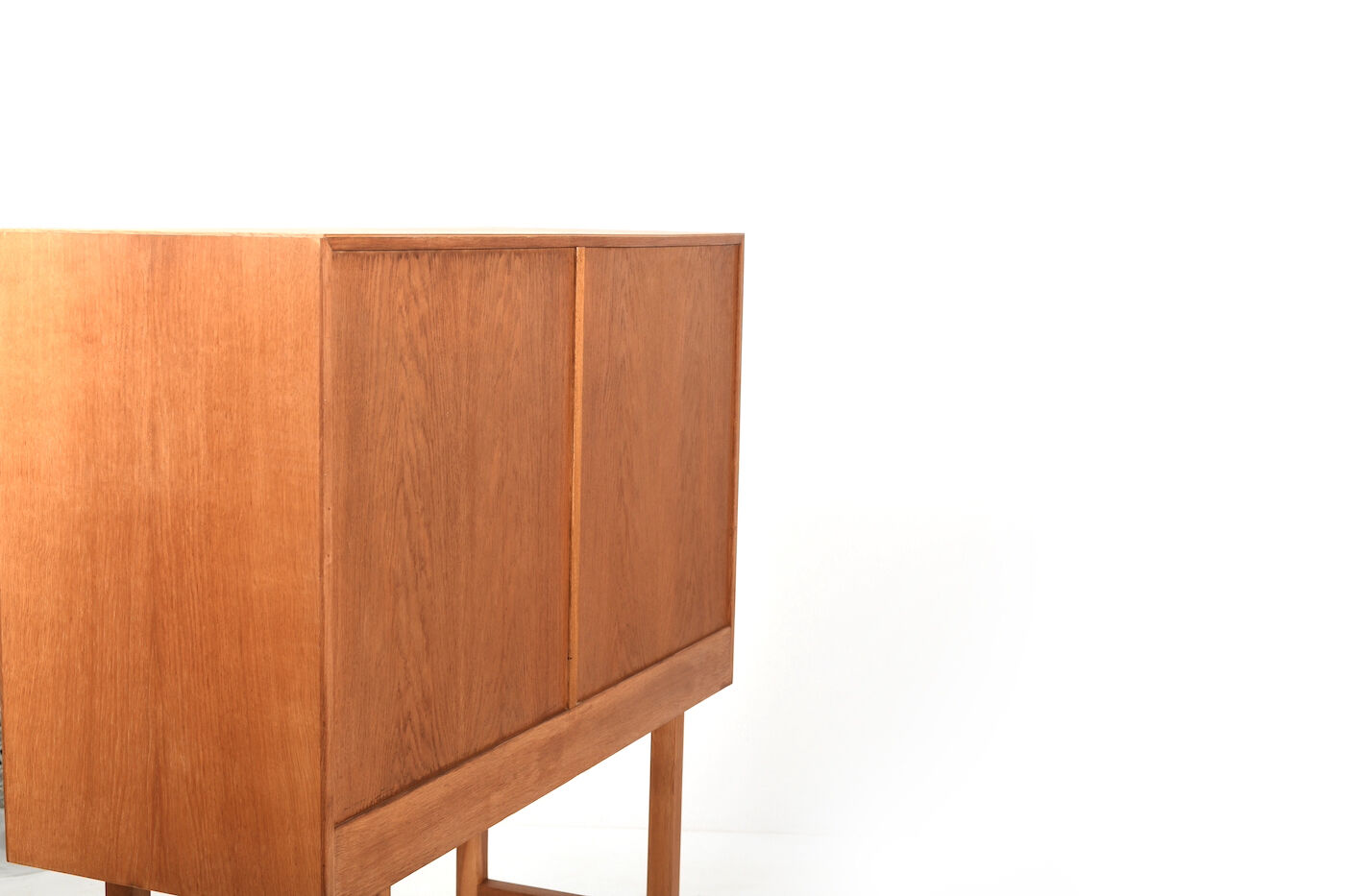 Danish oak and formica cabinet 1960s