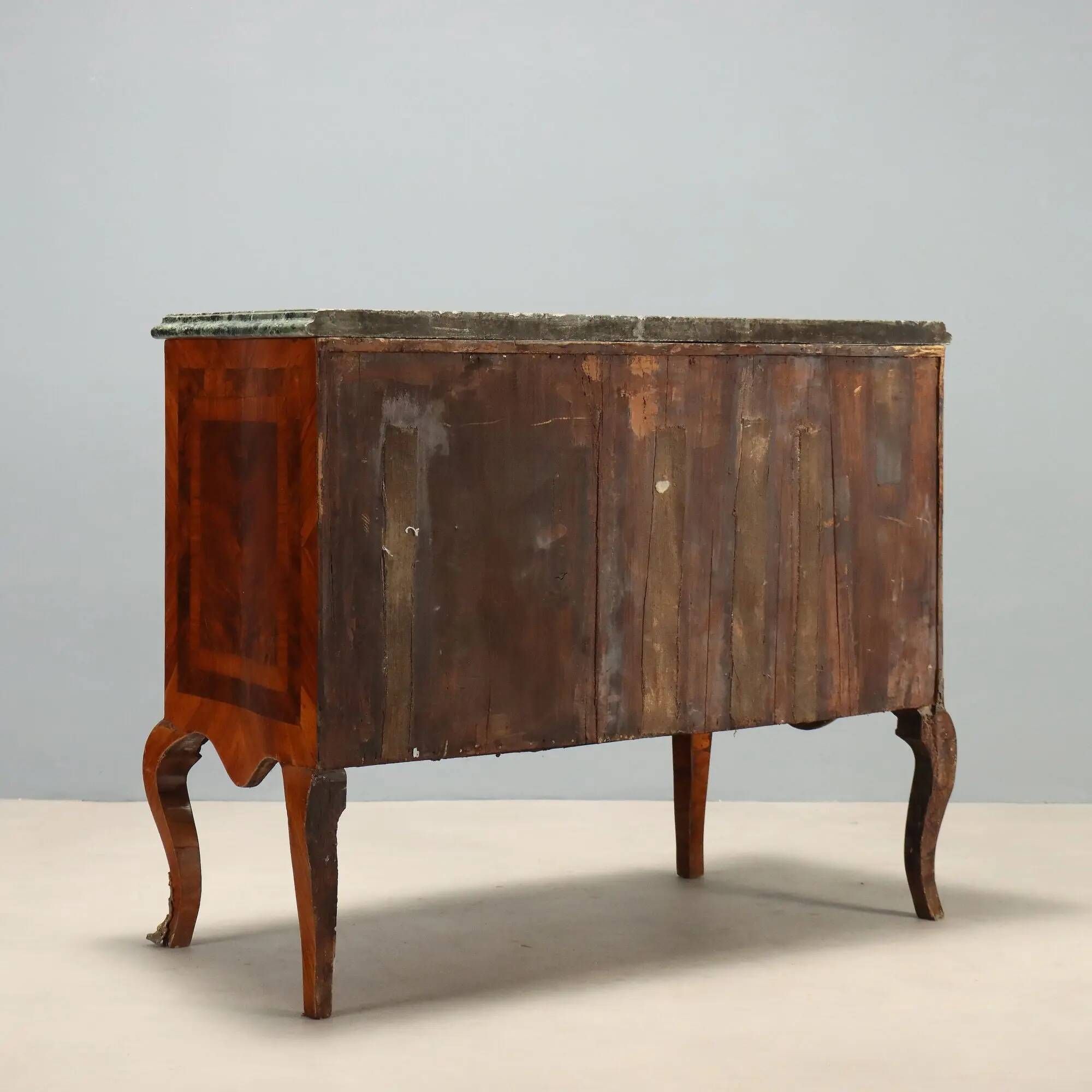 Antique baroque walnut commode, Italy, 18th century