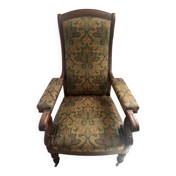 Fauteuil ancien en acajou