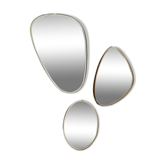 Trio of asymmetrical free-form mirrors from the 60s and 70s
