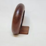 Jaz Quartz Alarm Clock In Wood And Gold Dial