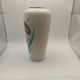 Vintage ceramic vase with floral decoration in Vallauris style from the 1960s retro.