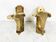 Pair of Bronze flower wall lamps, 1970s