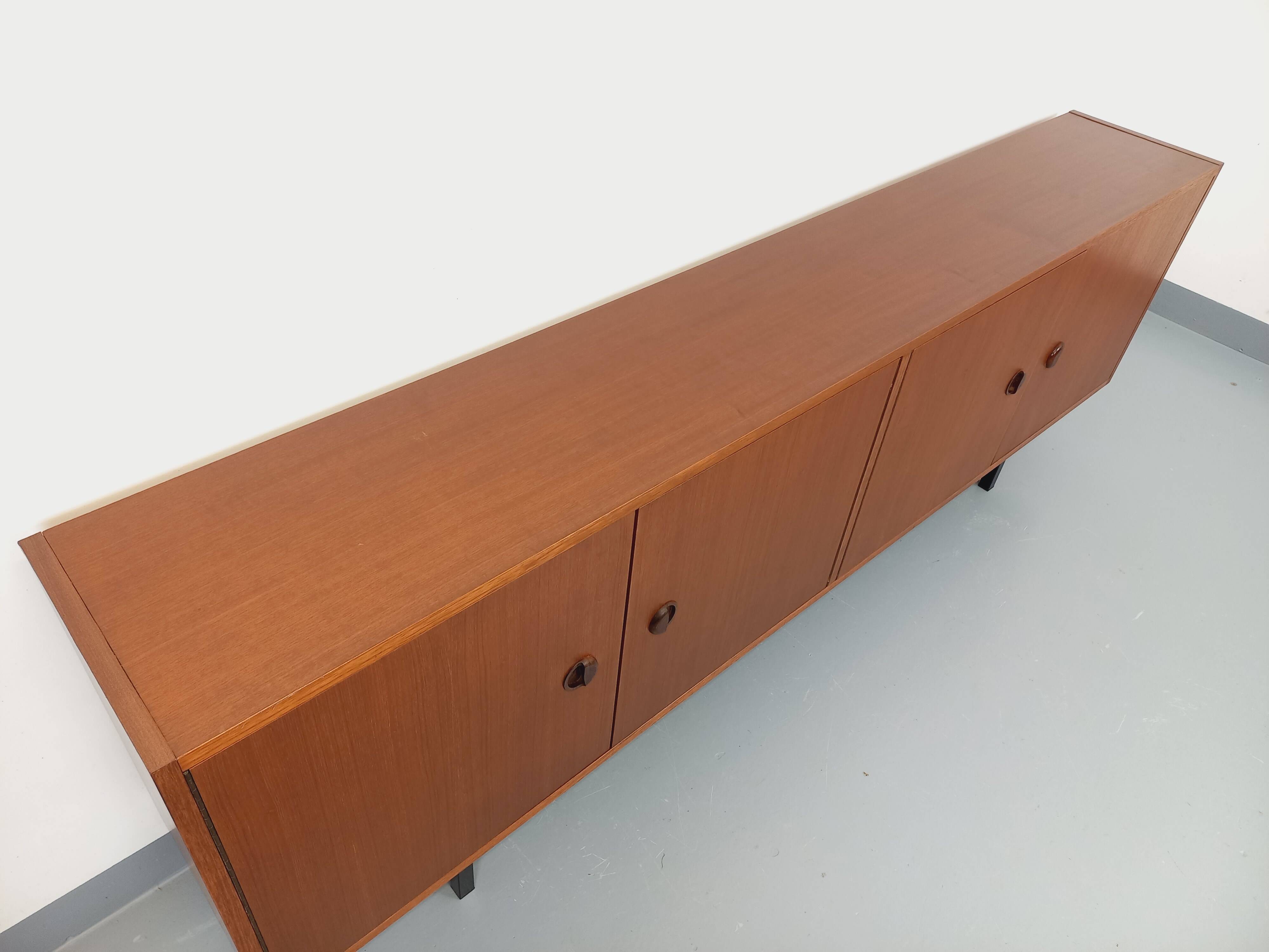 Vintage Scandinavian modernist style teak sideboard storage unit