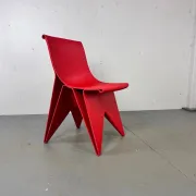 Chaise imprimée au style moderne futuriste et infini attribuée à Dirk van de Kooij, années 2000.