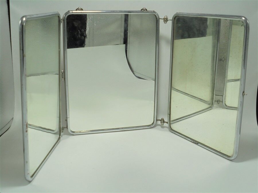 Barber triptych mirror 69x28cm