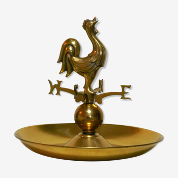 Empty pocket brass weather vane vintage rooster