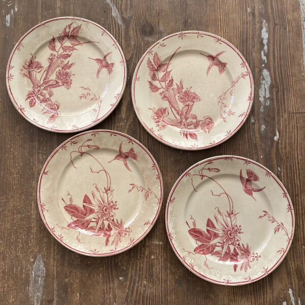 Assiette à dessert Gien x4