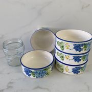 "Hortensia" table service from Luneville, earthenware, 80 pieces