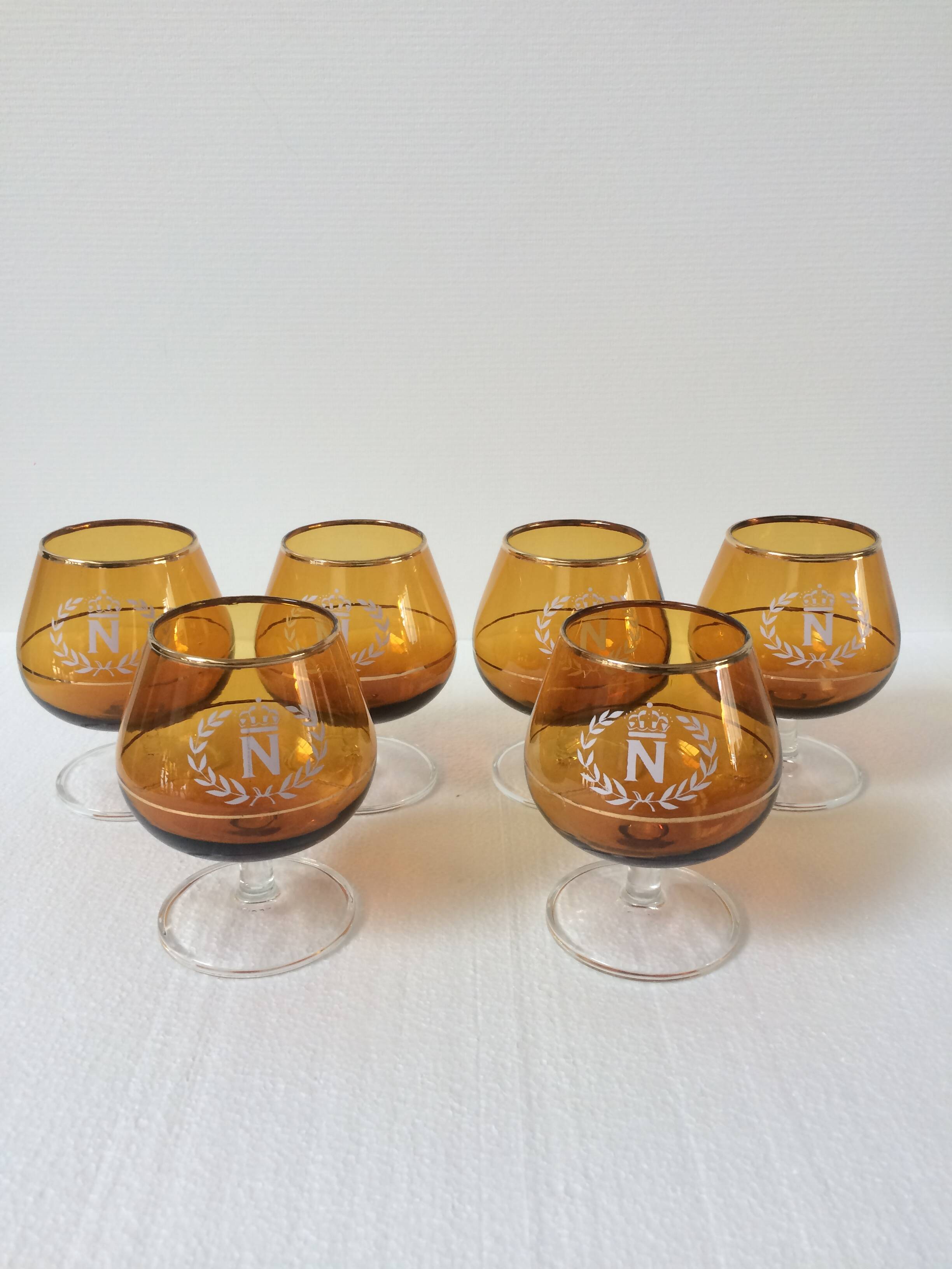 Series of 6 amber Napoleon errors