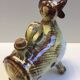 Small Jug Pitcher Pot Botijo Olive Oil Glazed Ceramic Spain