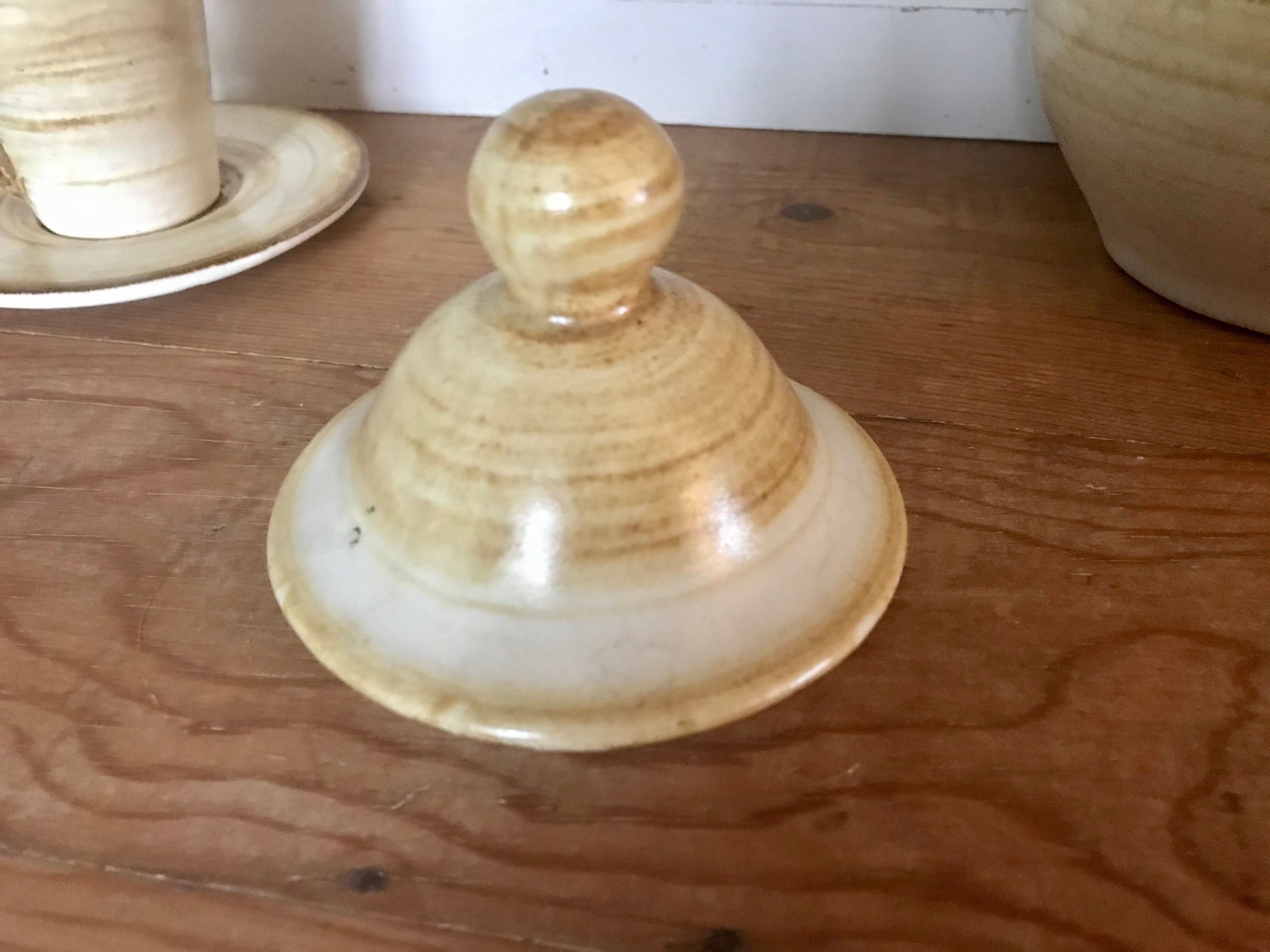 Vintage Longchamp sandstone coffee maker