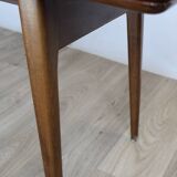 Table basse em bordet réhaussable et extensible 1960 suede