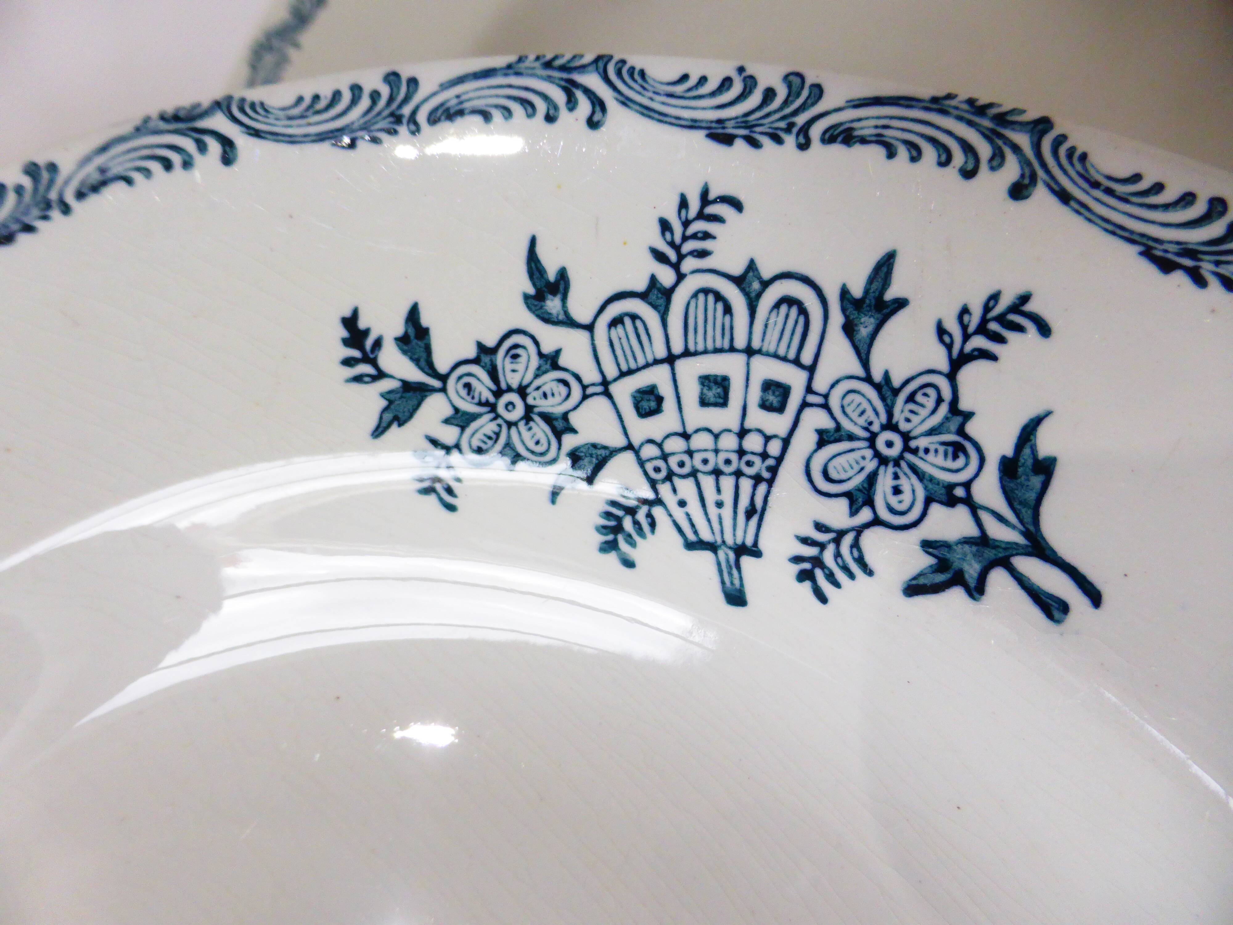 4 deep plates made of St Amand ironstone 220513