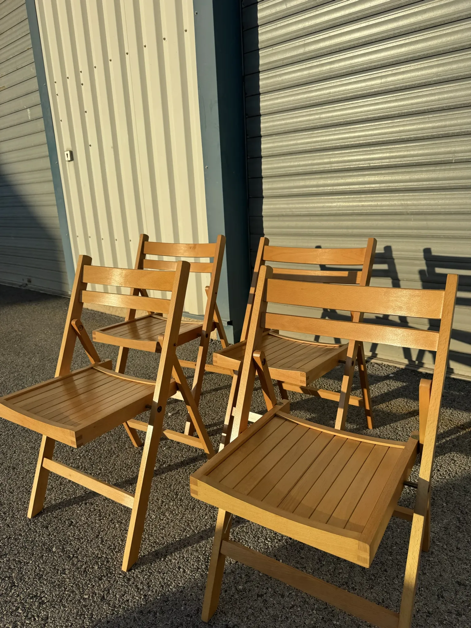 4 vintage 1970s IKEA folding chairs