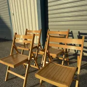 4 vintage 1970s IKEA folding chairs