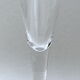 Suite of six colorless crystal champagne flutes